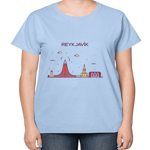 Reykjavik 1719# - cities-  Ladies T-Shirt