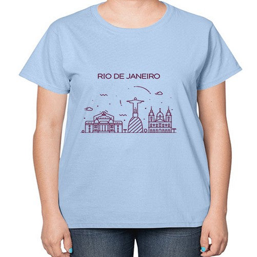 RioDeJaneiro 1735# - cities-  Ladies T-Shirt