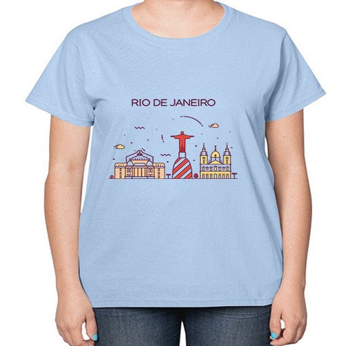 RioDeJaneiro 1737# - cities-  Ladies T-Shirt