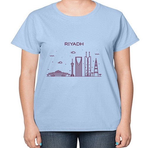 Riyadh 1739# - cities-  Ladies T-Shirt