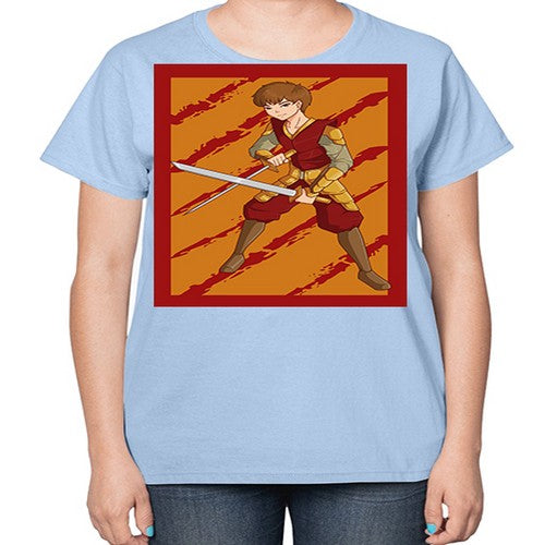Samurai boy 95# - anime-  Ladies T-Shirt