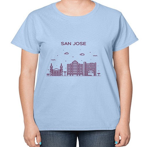 SanJoseCL 1791# - cities-  Ladies T-Shirt