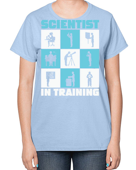 ScientistInTrainingScienceScientistSkinite Scientist Skinite 40# - general science-  Ladies T-Shirt