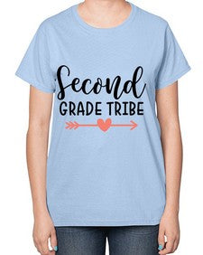 Second Grade Tribe 837# - second grade-  Ladies T-Shirt