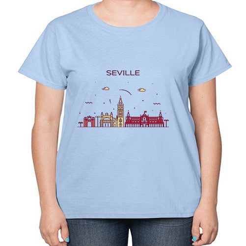 Seville 1821# - cities-  Ladies T-Shirt