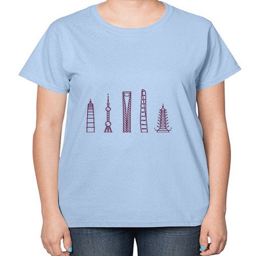 Shanghai 1825# - cities-  Ladies T-Shirt