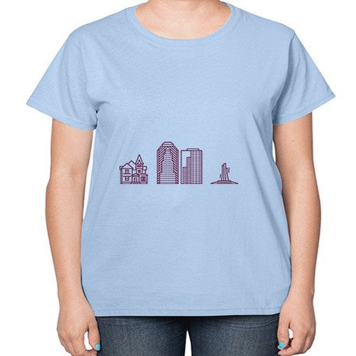 ShreveportLA 1839# - cities-  Ladies T-Shirt