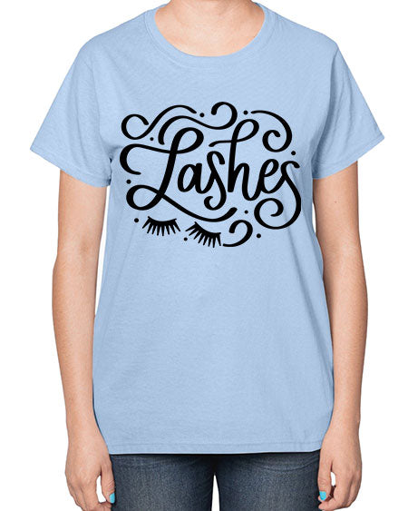 SingleLashes Style 27# -makeup  Ladies T-Shirt