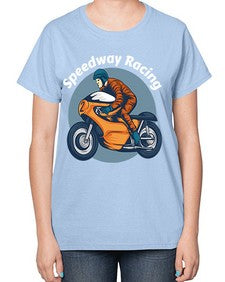 Speedway racing 64# - motorcycle-  Ladies T-Shirt