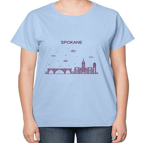 Spokane 1878# - cities-  Ladies T-Shirt