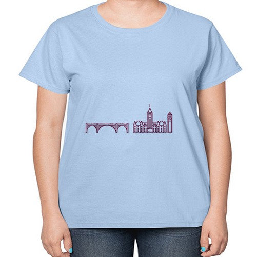 Spokane 1879# - cities-  Ladies T-Shirt