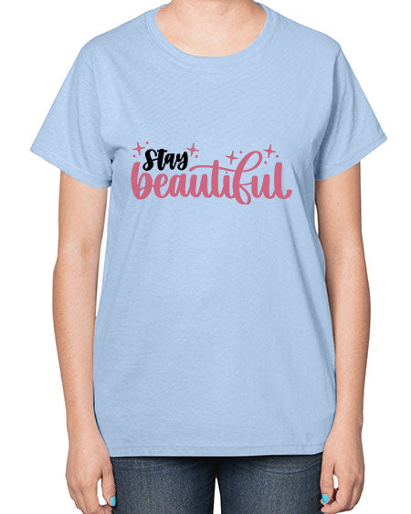 Stay Beautiful Style 18# -makeup  Ladies T-Shirt