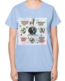 Straight Capricorn 471# - capricorn-  Ladies T-Shirt
