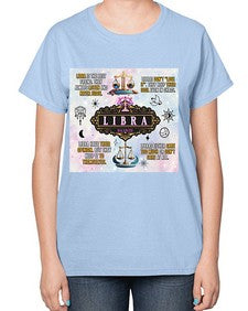 Straight Libra 474# - libra-  Ladies T-Shirt