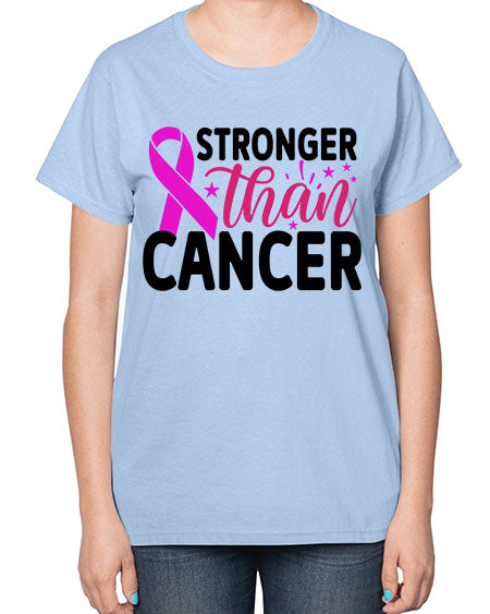 Stronger Than Cancer 6# - breast cancer-  Ladies T-Shirt