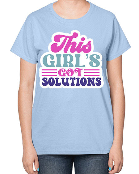 This girls got solutions 16# - general science-  Ladies T-Shirt
