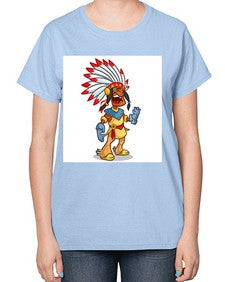 Thnksgvngindian 254# - cartoon general-  Ladies T-Shirt