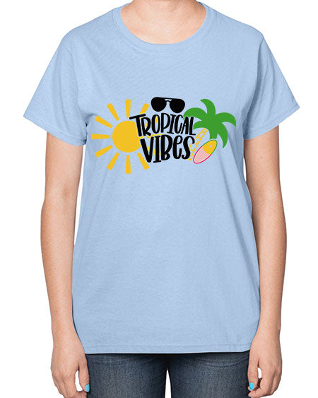 Tropical Vibes Style 9# - summer-  Ladies T-Shirt