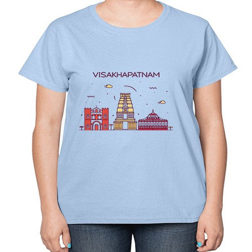 Visakhapatnam 2091# - cities-  Ladies T-Shirt