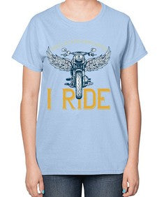 When life gets complicated 76# - motorcycle-  Ladies T-Shirt