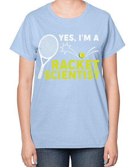 YesImARacketScientistScientistSkinite Scientist Skinite 1# - general science-  Ladies T-Shirt