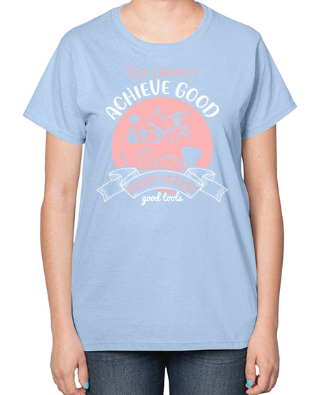 You cannot achieve good makeup without good tools Style 173# -makeup  Ladies T-Shirt
