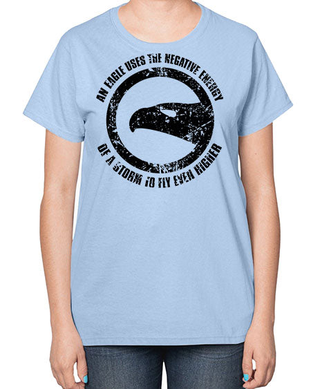 an eagle uses the negative energy 5# - birds-  Ladies T-Shirt