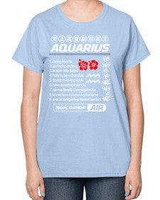 aquarius 85# - aquarius-  Ladies T-Shirt
