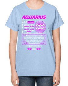 aquarius 86# - aquarius-  Ladies T-Shirt