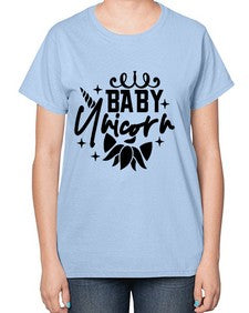 baby unicorn 14# - unicorn-  Ladies T-Shirt