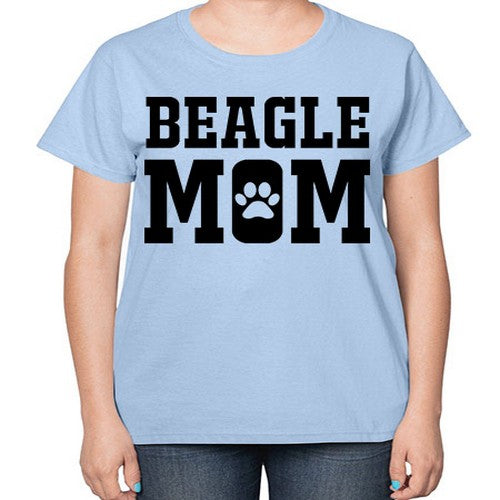 beagle mom 54# - dogs-  Ladies T-Shirt