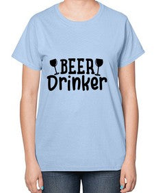 beer drinker 46# - beer-  Ladies T-Shirt