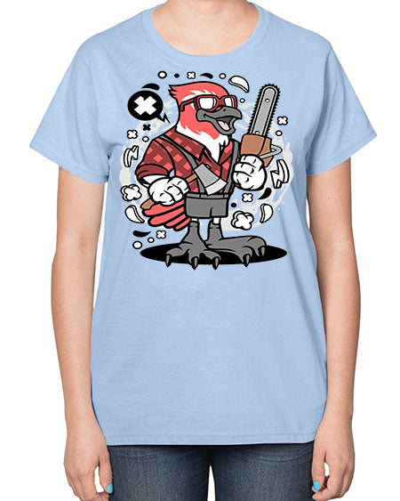 bird lumberjack 17# - birds-  Ladies T-Shirt