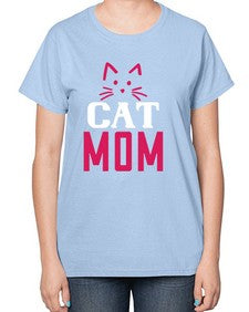 cat mom Style 34# - cats-  Ladies T-Shirt