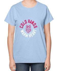 cold hands warm heart Style 42# - cats-  Ladies T-Shirt