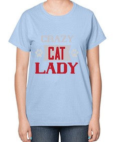 crazy cat lady Style 44# - cats-  Ladies T-Shirt