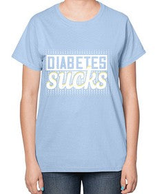 diabetes sucks Style 46# - diabetes-  Ladies T-Shirt
