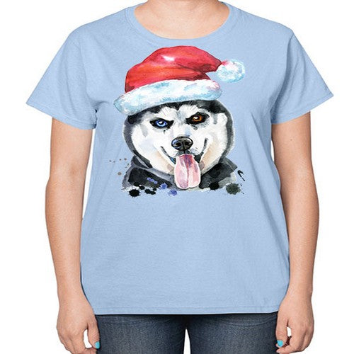dog hat 104# - dogs-  Ladies T-Shirt