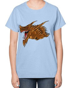 dragon 187# - dragon-  Ladies T-Shirt