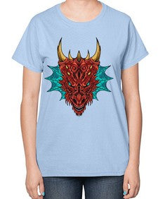 dragon 195# - dragon-  Ladies T-Shirt