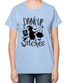 drink up witches 41# - witch-  Ladies T-Shirt