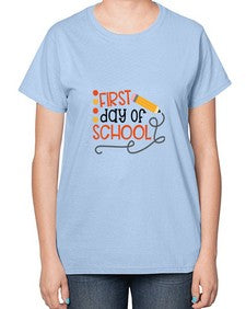 first day of school 113# - first grade-  Ladies T-Shirt