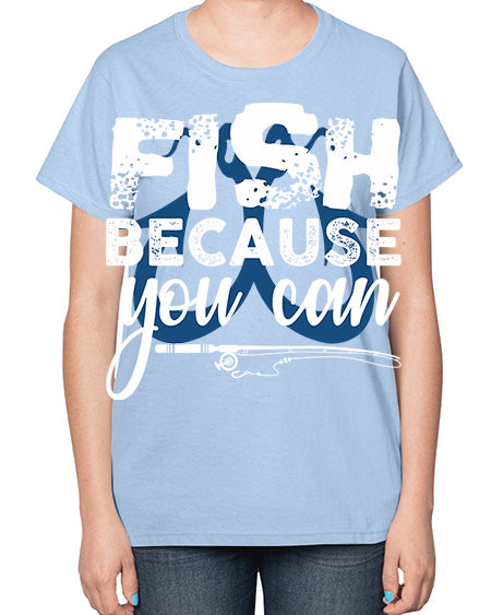 fish because you can png 82# - shark-fish-  Ladies T-Shirt