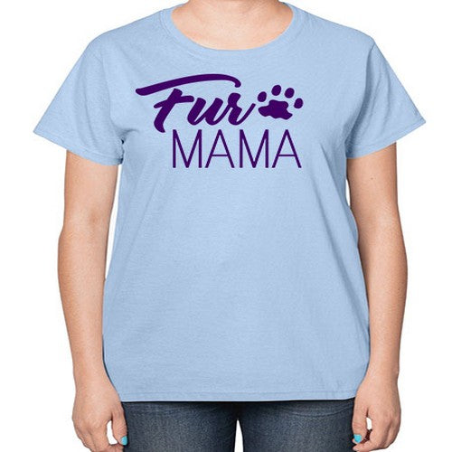 fur mama - dogs-  Ladies T-Shirt