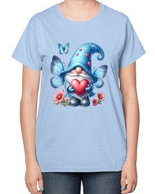 gnome with butterfly 01# - gnome-  Ladies T-Shirt