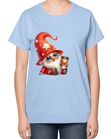 gnome with butterfly 04# - gnome-  Ladies T-Shirt