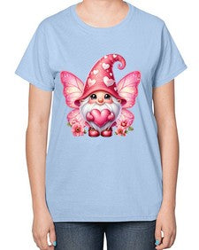 gnome with butterfly 08# - gnome-  Ladies T-Shirt