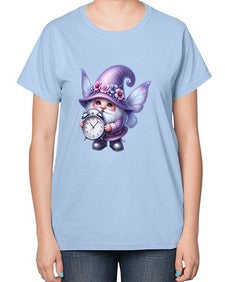 gnome with butterfly 23# - gnome-  Ladies T-Shirt