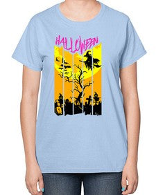 halloween 499# - art pop art-  Ladies T-Shirt