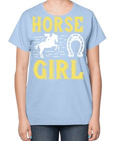 horse girl Style 51# - horse-  Ladies T-Shirt